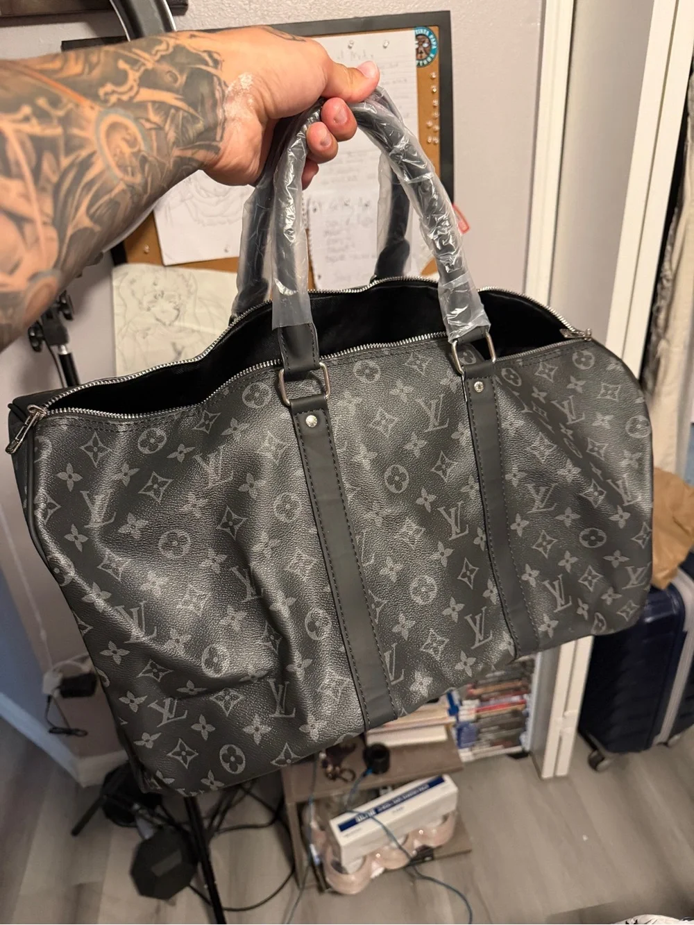 Monogram Eclipse Travel Duffle - Black